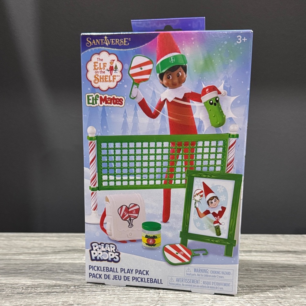 NEW: The Elf on the Shelf: Polar Props Pickleball Playset - 8 Piece Set